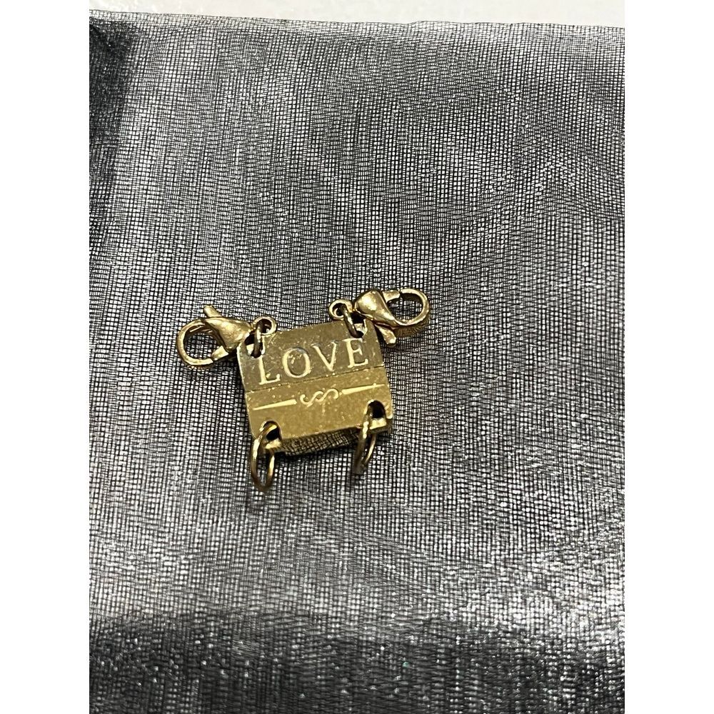 Magnetic multi necklace‎ love Charm gold colored